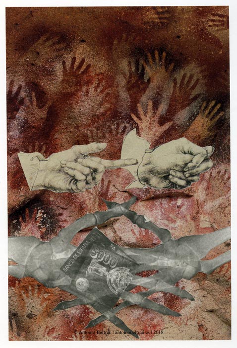 Palimpsesto collage ideologica arte politica sociologia antropologia subvertising contrapublicidad Antonio Beltran