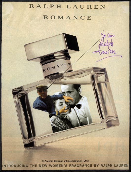 Soy Ralph Lauren collage anuncio casablanca bogart bergman politica subvertising contrapublicidad Antonio Beltran