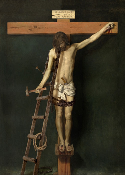 re-edición del cristo crucificado de Velazquez