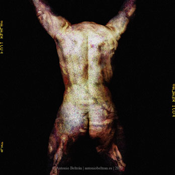 hombre desnudo espaldas collage autorretrato fotografia antonio beltran