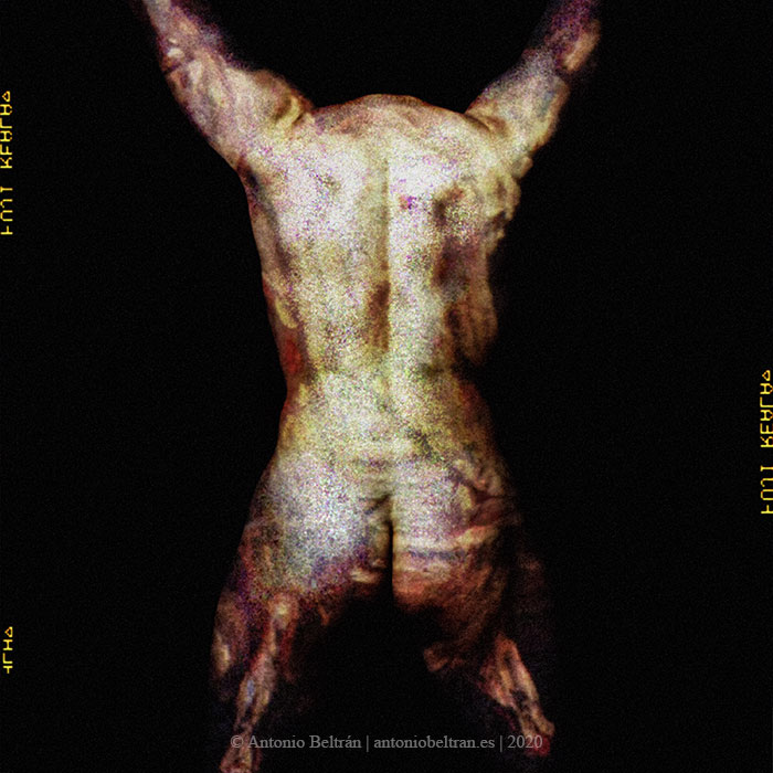 hombre desnudo espaldas collage autorretrato fotografia antonio beltran
