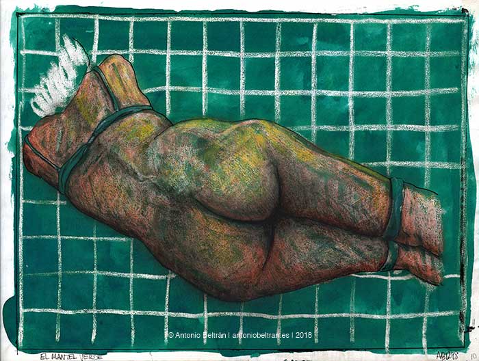 mujer desnuda de espaldas erotica dibujo poesia arte cartier bresson antonio beltran