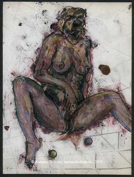 mujer masturbandose erotica desnudo collage fotografia dibujo poesia arte