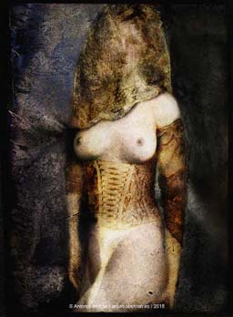 mujer desnuda elegante collage dibujo poesia subvertising contrapublicidad biopolitica goya la jovencita tiqqun antonio beltran