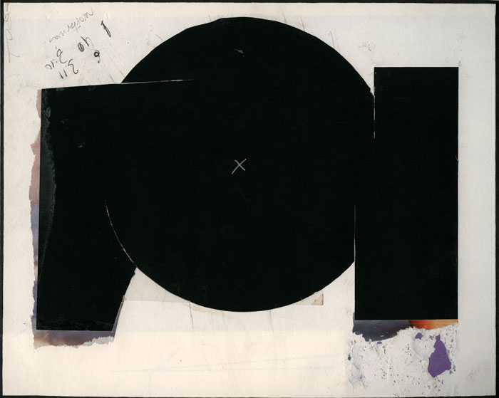 collage sobre papel de motivos geomtricos