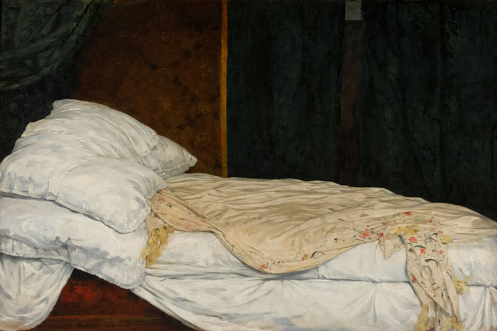 Lecho vac�o de la pintura <em>Olympia</em>, de Manet.