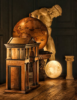 <strong>Atlas derrotado por la Luna</strong>, relectura del <em>Atlas Farnesio</em>, an�nimo.